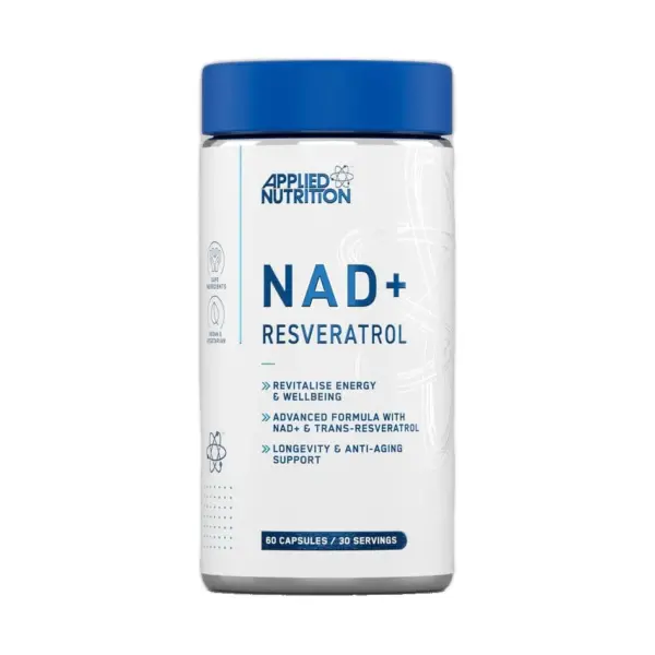 Applied Nutrition NAD+ & Resveratrol 60 Gélules