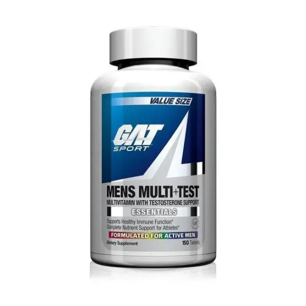 GAT, Men's Multi + Test, Multivitamines pour Hommes 150 tabs