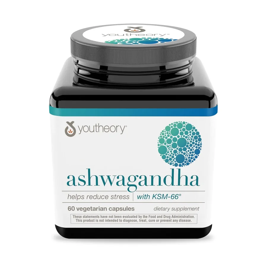 ASHWAGANDHA,KSM -66, 60 VEG Capsules