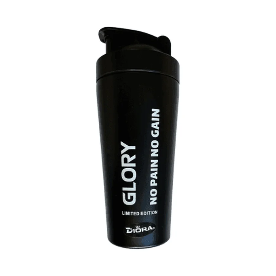 Glory, No Pain No Gain, Shaker, Noir, En Acier inoxydable, 739 Ml