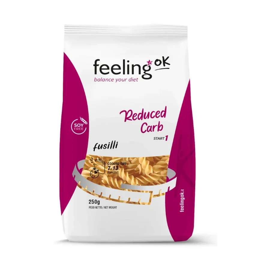 Feeling Ok, Pâtes Fusilli, 55% de Protein, 220g
