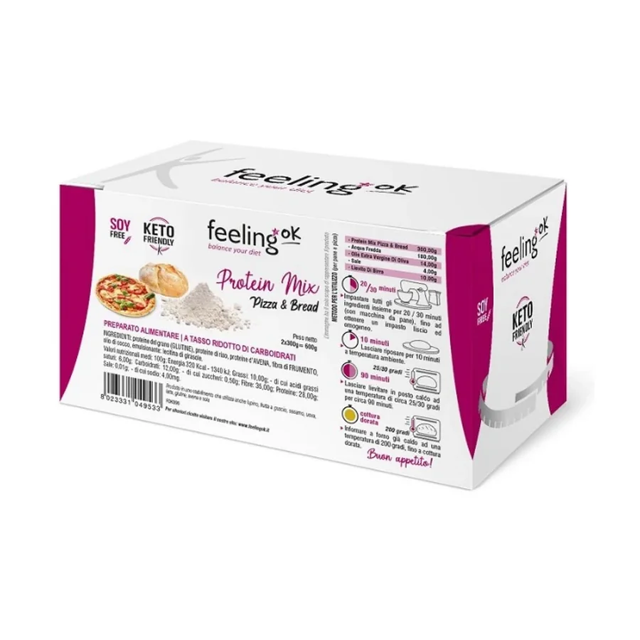 Feeling Ok, Protein Mix Bread & Pizza, 600g