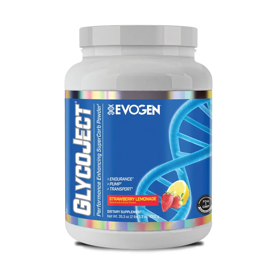 Evogen, GlycoJect, Complexes Carbs Premium, Strawberry, 1kg