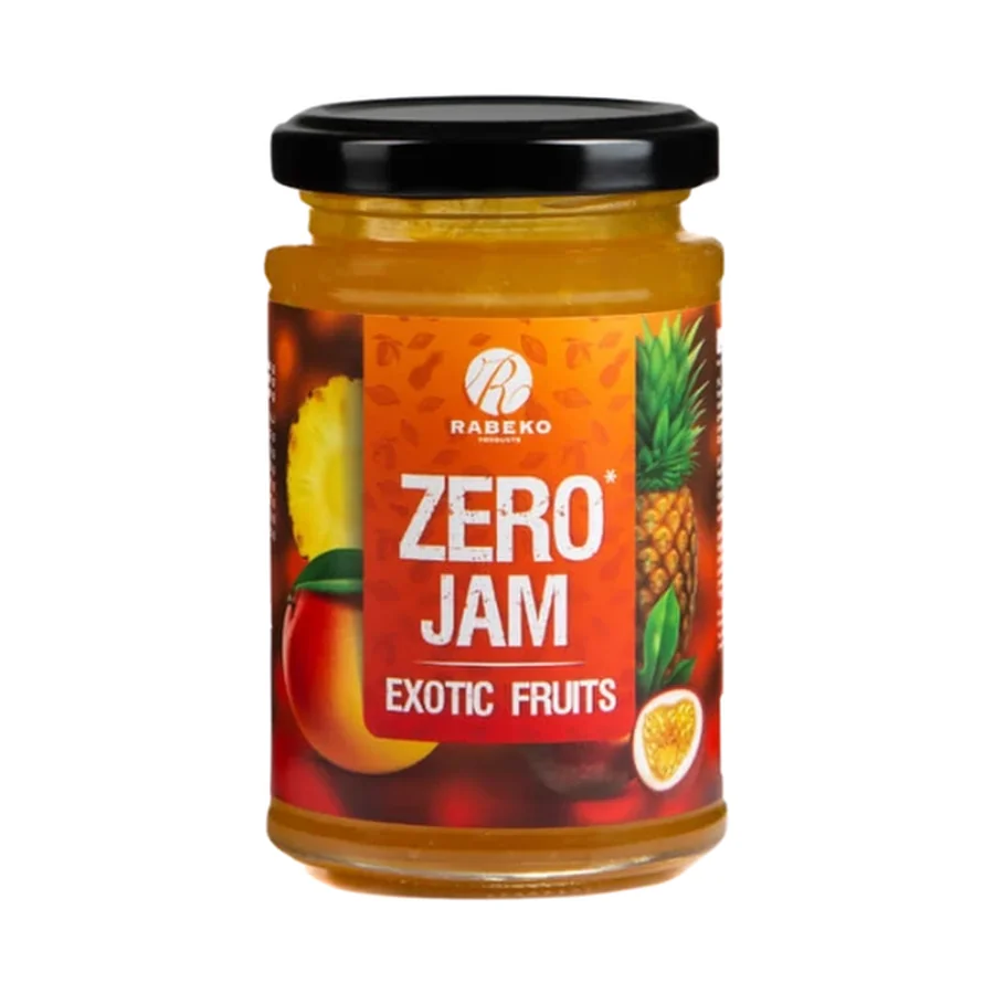 Confiture Exotic Zéro Rabeko 225g - Sans Sucre, Sans Calories