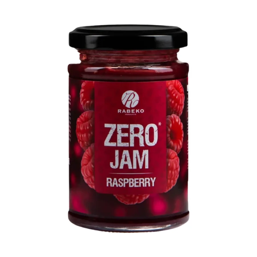 Confiture Framboise Zéro Rabeko 225g - Sans Sucre, Sans Calories