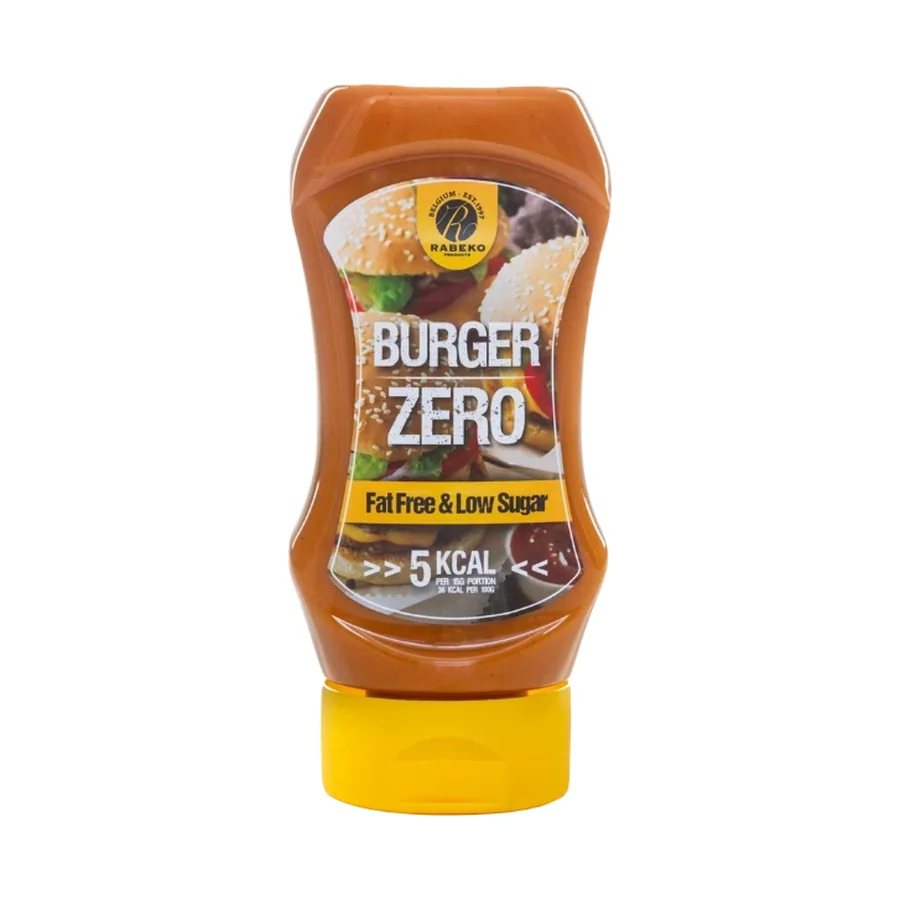 Sauce Burger Zéro Rabeko 350ml - Sans Sucre, Sans Calories