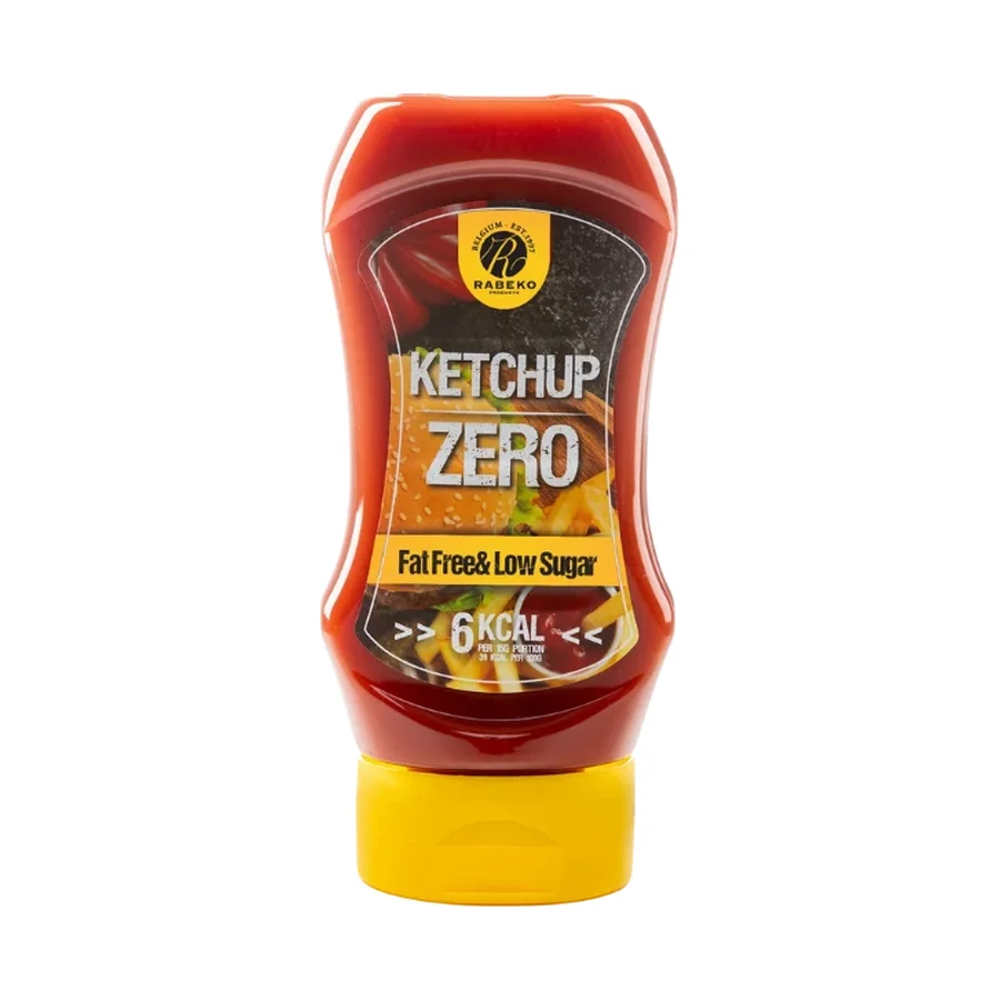 Sauce Ketchup Zéro Rabeko 350ml - Sans Sucre, Sans Calories