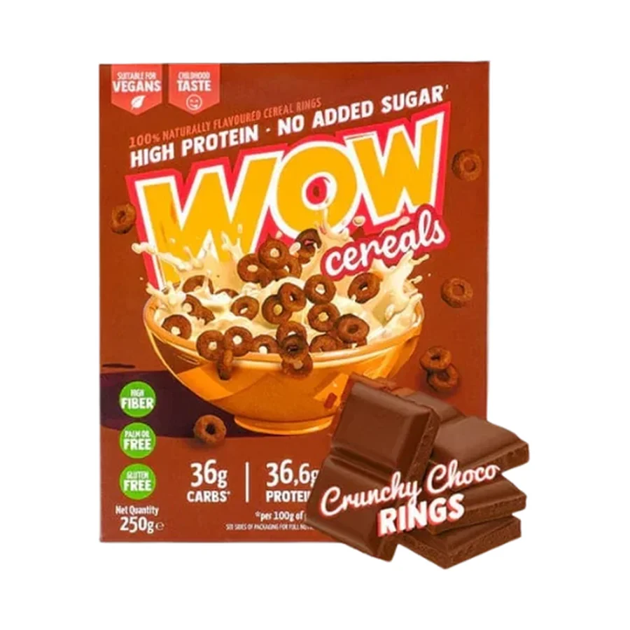 Wow Cereal - Cereals protéinées Saveur Chocolat - 250g
