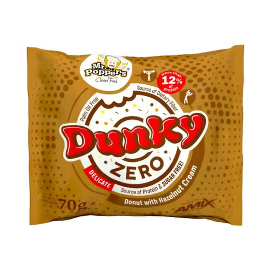 Amix Dunky Zero - 1 Donut 70 g Donuts Protéinés Crème Noisette
