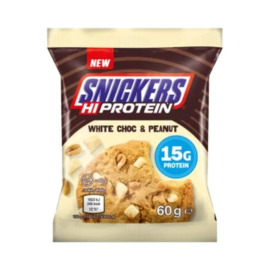Snickers White Chocolate & Peanut HI-PROTEIN Cookie – 15g protein