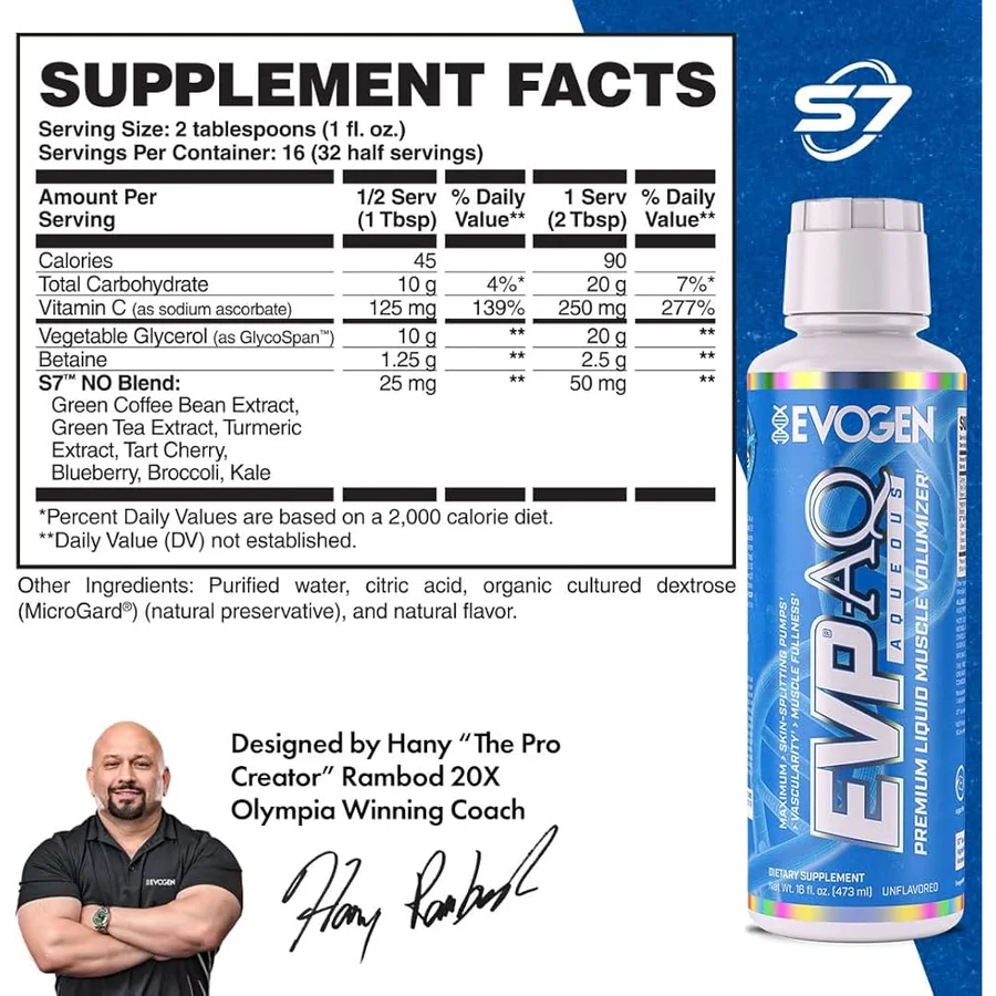 Evogen Nutrition، EVP AQ Liquid Glycerol Pre-Workout