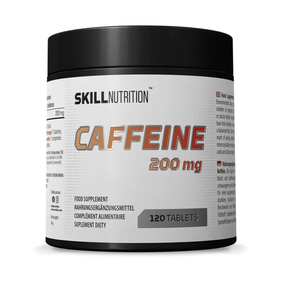 Skill Nutrition, Caffeine 200 mg - 120 tablets