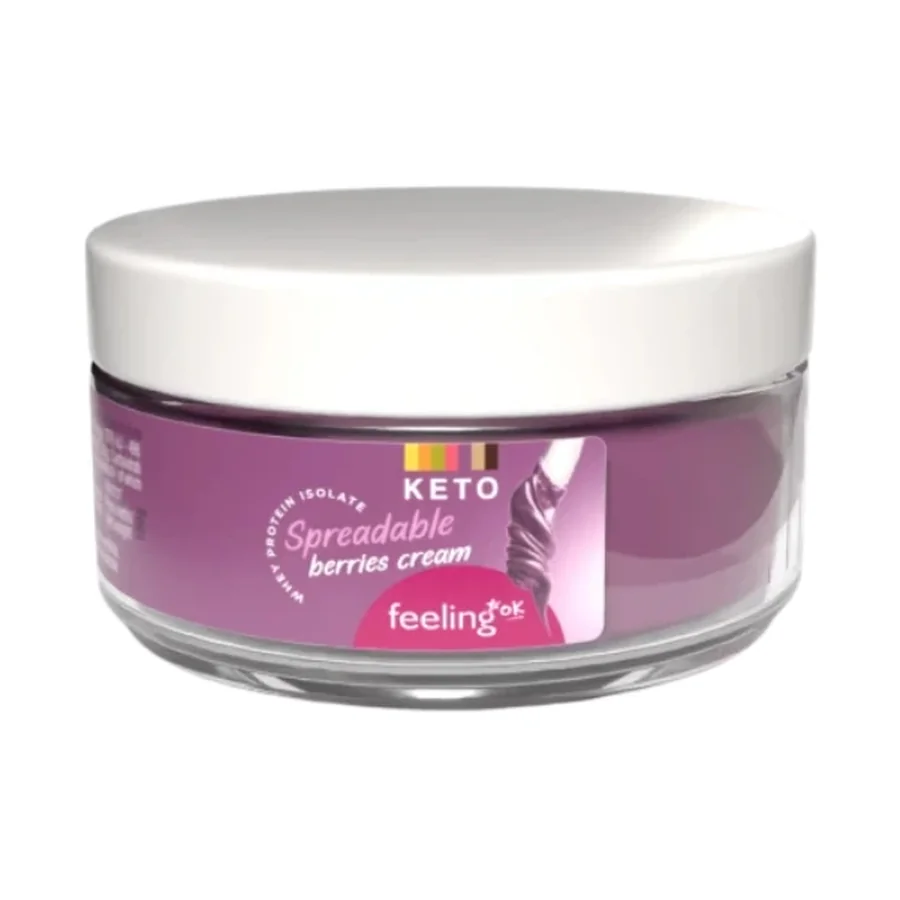 Feeling OK – Crème à Tartiner Fruits Rouges – Whey Protein Isolate 100g