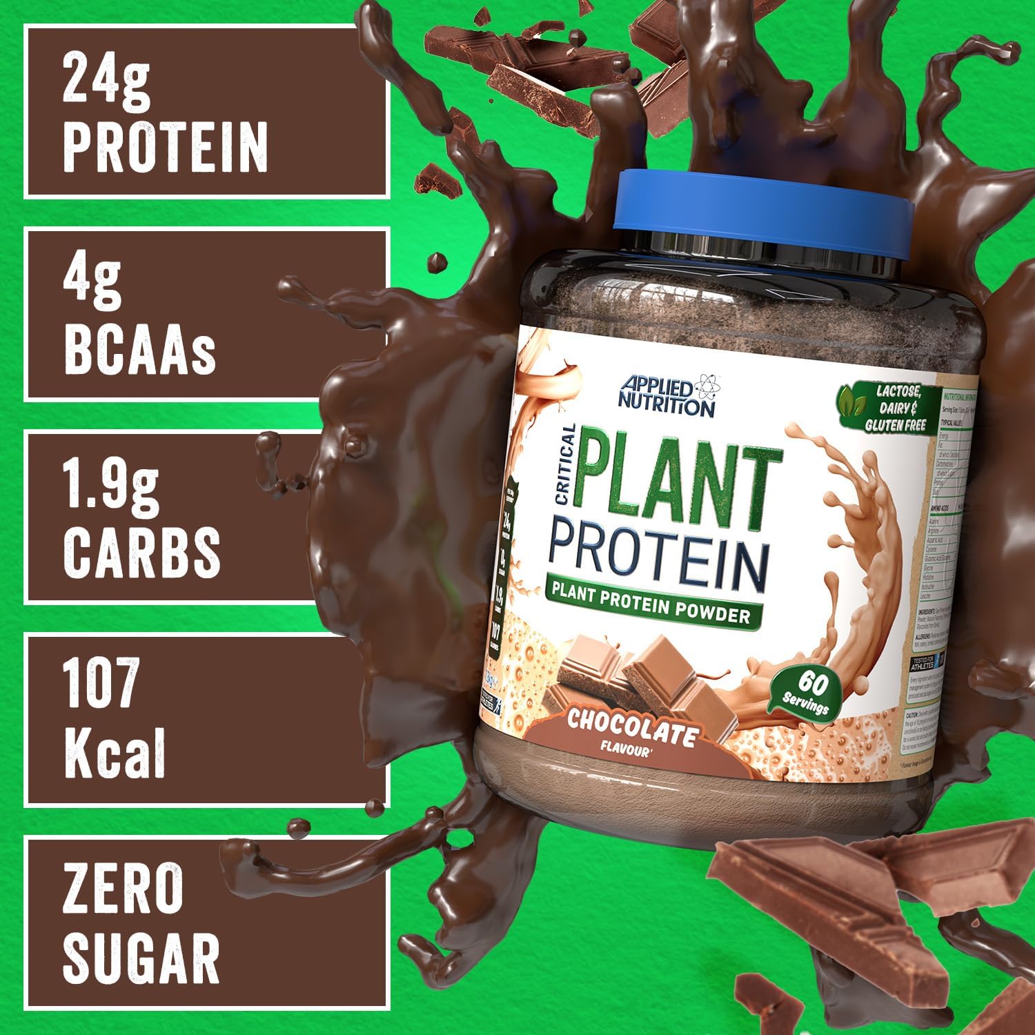 CRITICAL PLANT PROTEIN, Premium Plant-Based Protein, 1.8 kg, Vanilla