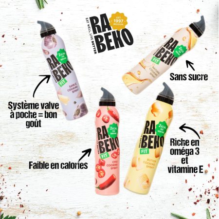 Spray de Cuisson Ail Zéro Rabeko 200ml – Zéro Calories