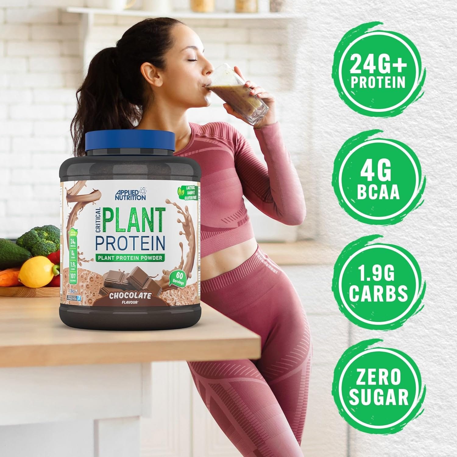 CRITICAL PLANT PROTEIN, Premium Plant-Based Protein, 1.8 kg, Vanilla
