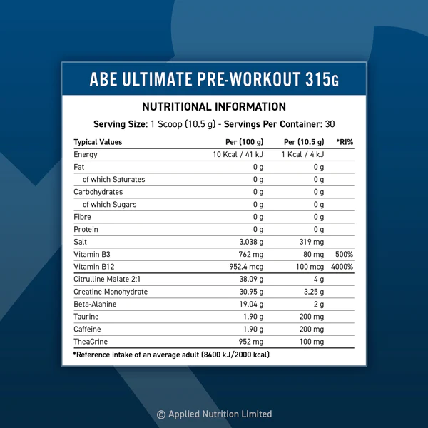 Applied Nutrition, ABE – All Black Everything | Ultra-Powerful Pre-Workout