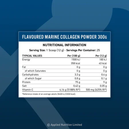 MARINE COLLAGEN POWDER 300G, Sans Gout