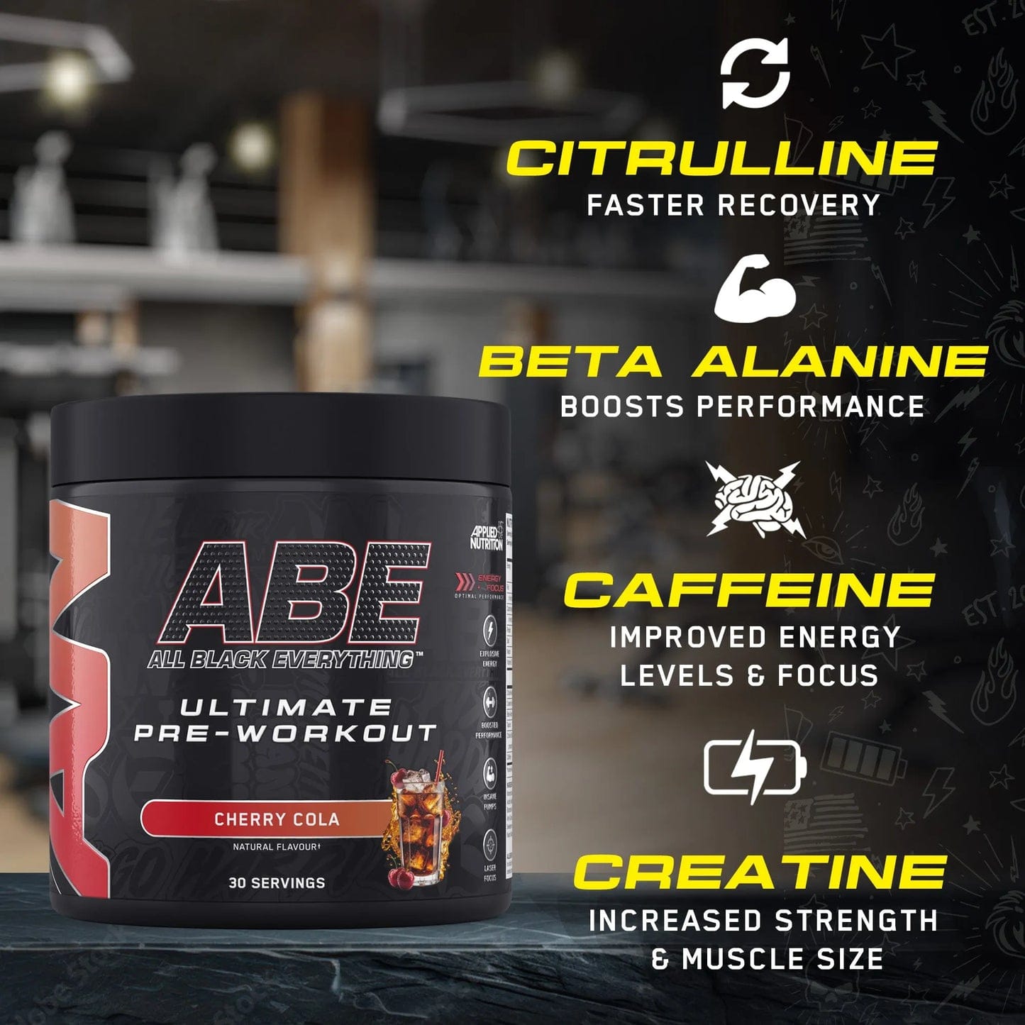 Applied Nutrition, ABE – All Black Everything | Ultra-Powerful Pre-Workout