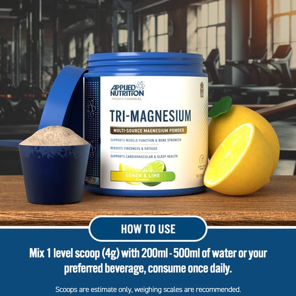 Applied Nutrition, TRI MAGNESIUM, Multi-Source Magnesium Powder, 50 Servings
