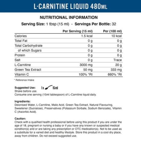 L-Carnitine 3000MG liquid, 32Serving