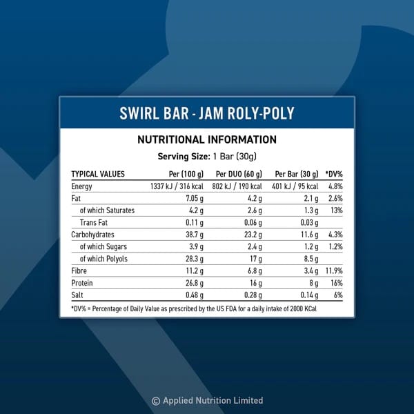 Applied Nutrition, Swirl Bar, 720g
