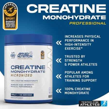 Applied Nutrition, Creatine Monohydrates, 500 g, 100 Servings