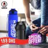 Applied Nutrition, Lifestyle 1L Water Bottle+Shaker Noir ABE Bullet – 500ML