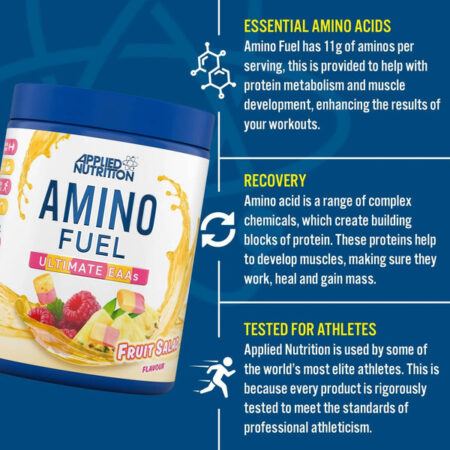 APPLIED NUTRITION, AMINO FUEL ULTIMATE EAAs, FRUIT SALAD, 30 SERVINGS